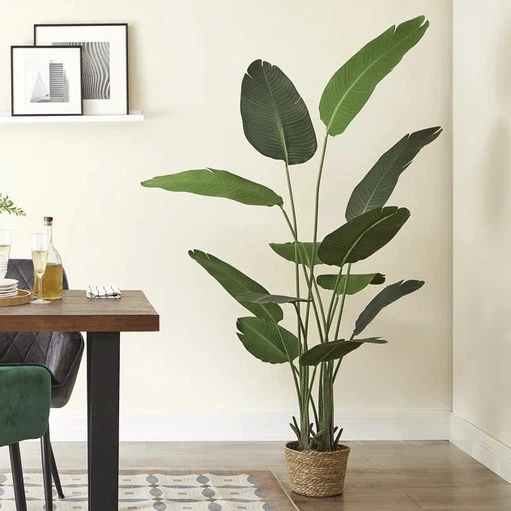 Artificial banana leaf tree with flower pot Artificial banana leaf tree with flower pot